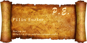 Pilis Eszter névjegykártya